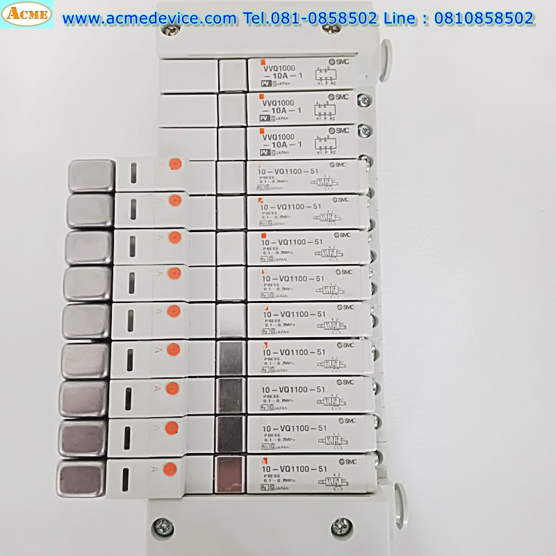 Solenoid Valve SMC รุ่น 10-VQ1100-51 (9) + VVQ1000-10A-1