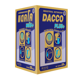 Dakko Plus+ ผงซักฟอกอุตสาหกรรมสูตรประหยัด บรรจุถุง 1 กก. จำนวน 25 ถุง/ลัง