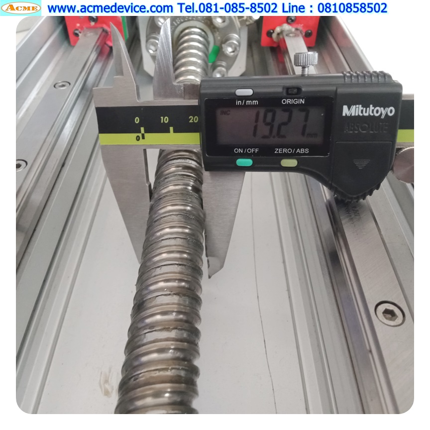 แกนสําเร็จรูป Ball Screw ??? รุ่น ???, ขนาด 190 mm x 550 mm, Stroke 385 mm, Pit 10 mm