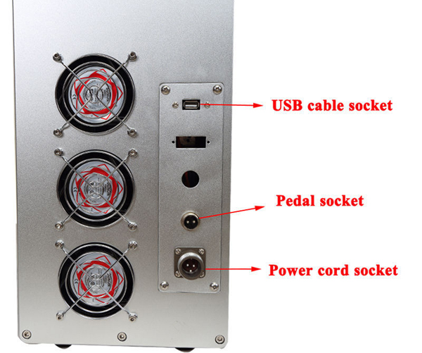 ไฟเบอร์ออฟติกส์เลเซอร์มาคกิ้งและแกะสลัก ขนาดพกพา S004 30W 150x150 mm