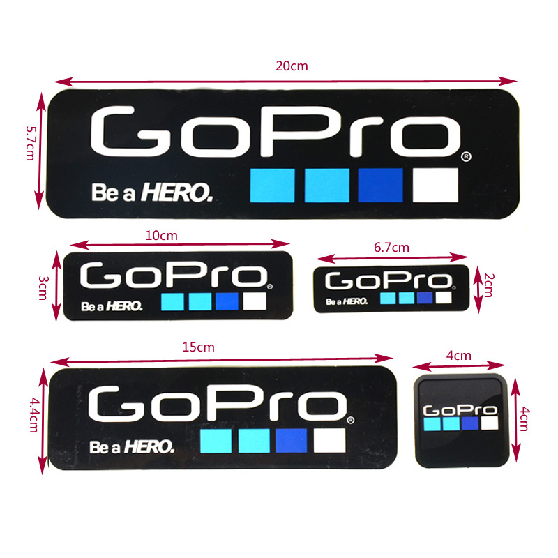 สติ๊กเกอร์Logo Gopro สีขาว+สีดำราคาถูก