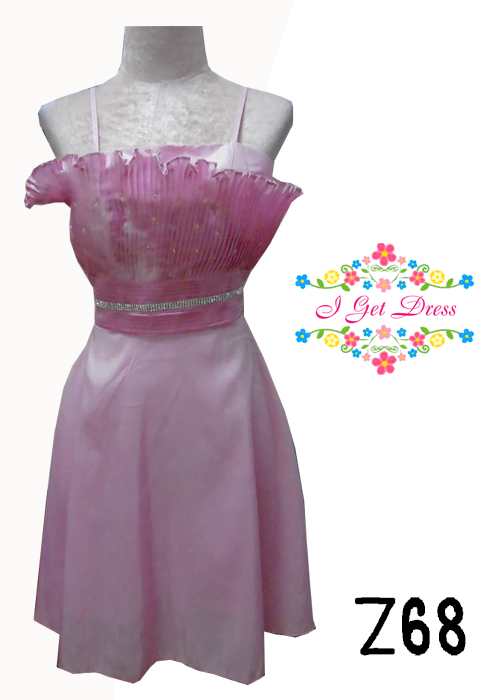 ราตรีสั้นสีชมพู(ฟรีไซส์)