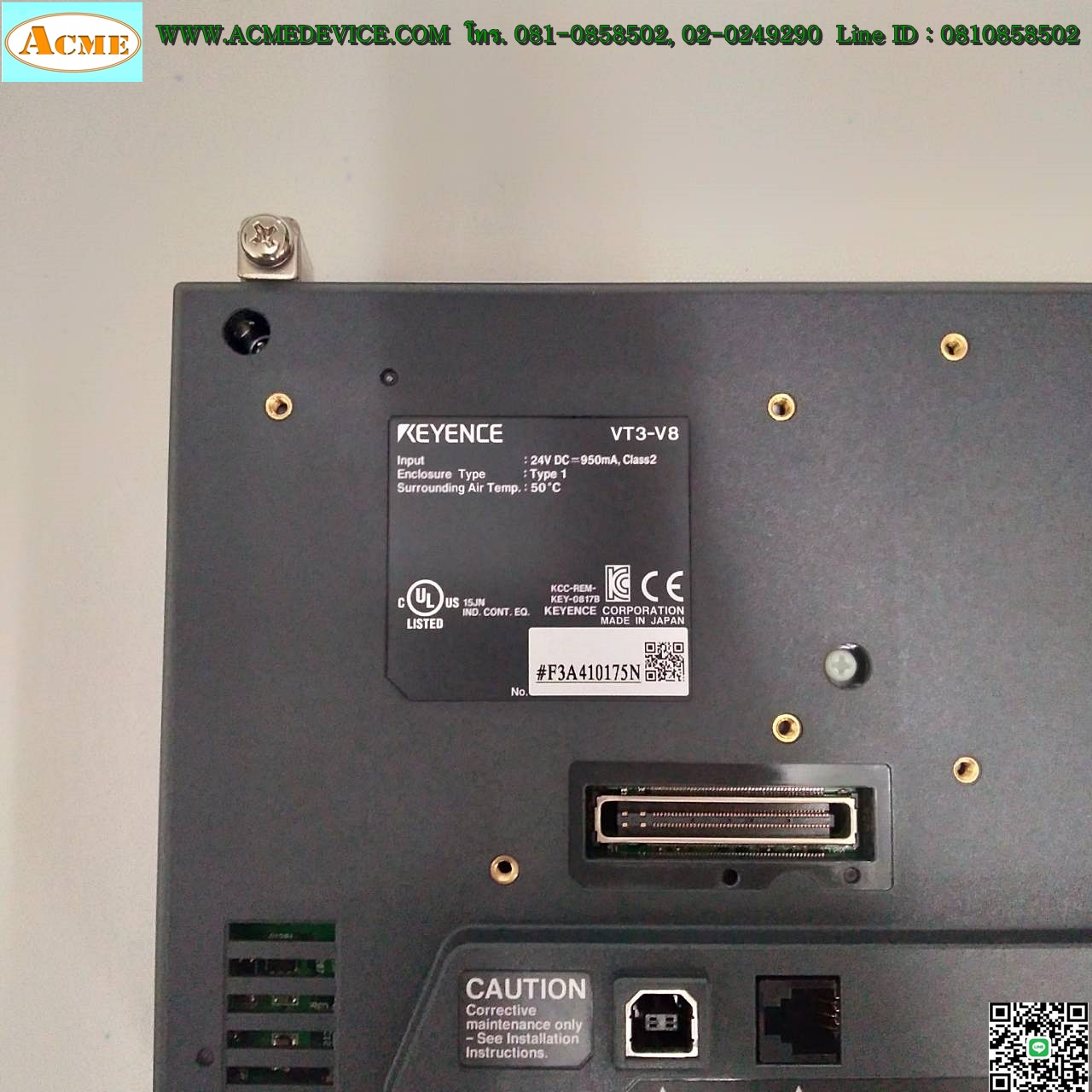 HMI Touch Screen Keyence รุ่น VT3-V8, 8", (จอสี)