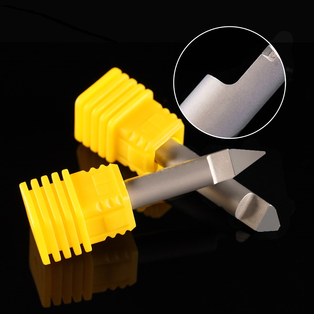 ดอกเพรช กัดหิน กัดหยก คมตัด 0.2 มม. มุม 45 แกน 6 มม Dimond engraving bit