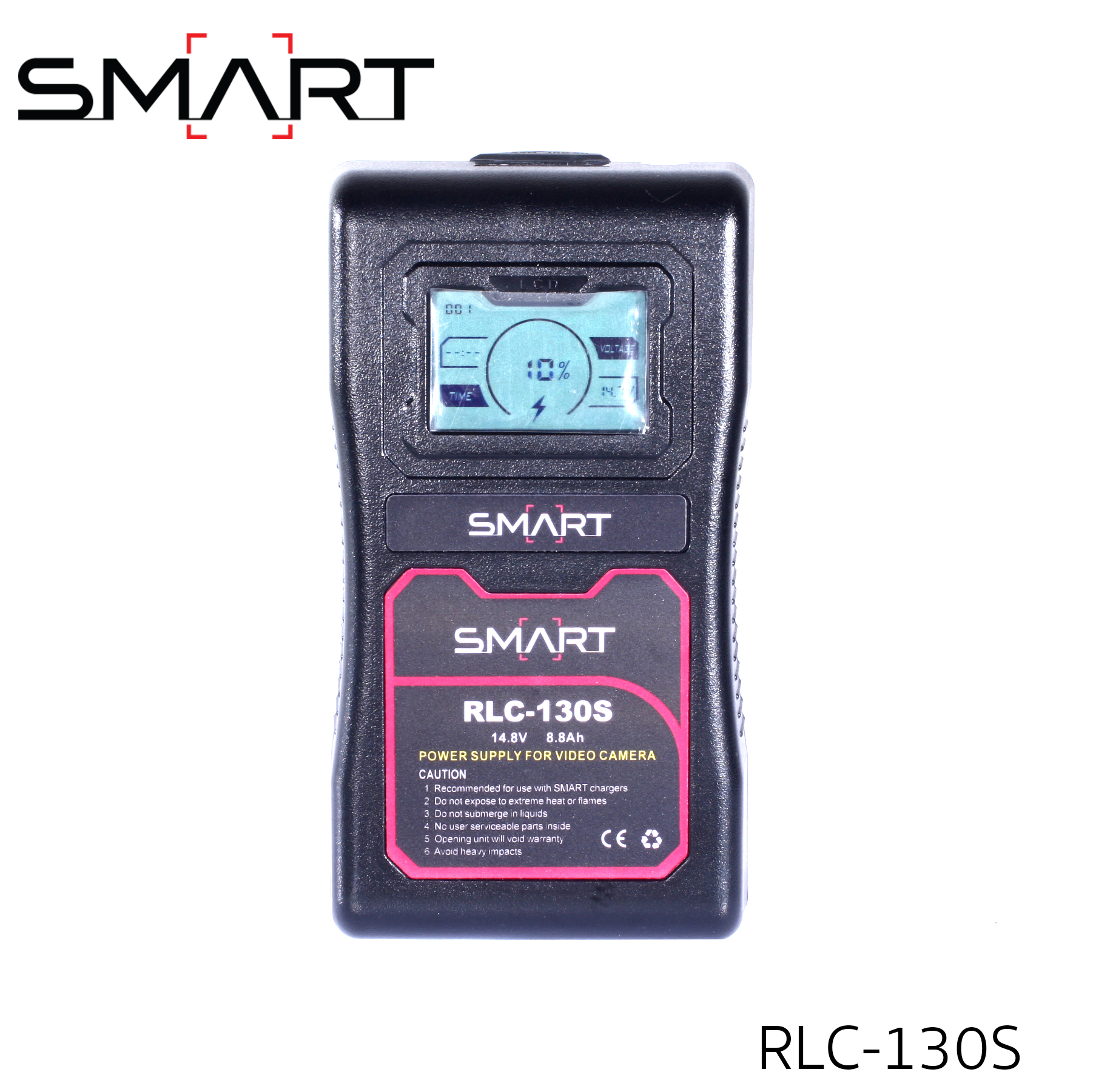 SMART RLC-130S V-Mount Battery w/ LCD Display - 130WH