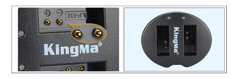 แท่นชาร์จแบต2ก้อน ยี่ห้อkingma สำหรับแบตเตอรี่ CANON LP-E12