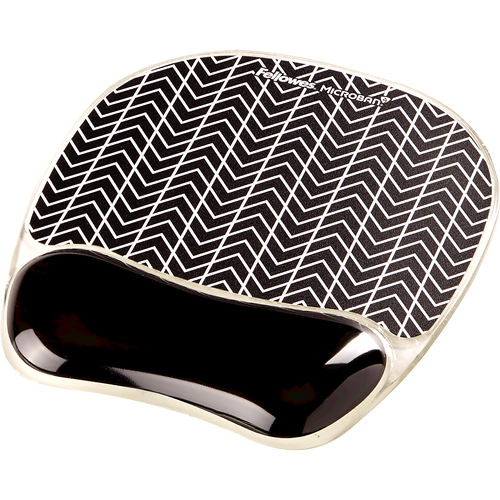 แท่นเจลรองข้อมือเพื่อสุขภาพ สำหรับเมาส์ เฟลโล่วส์ Mousepad Wrist Support - Chevron