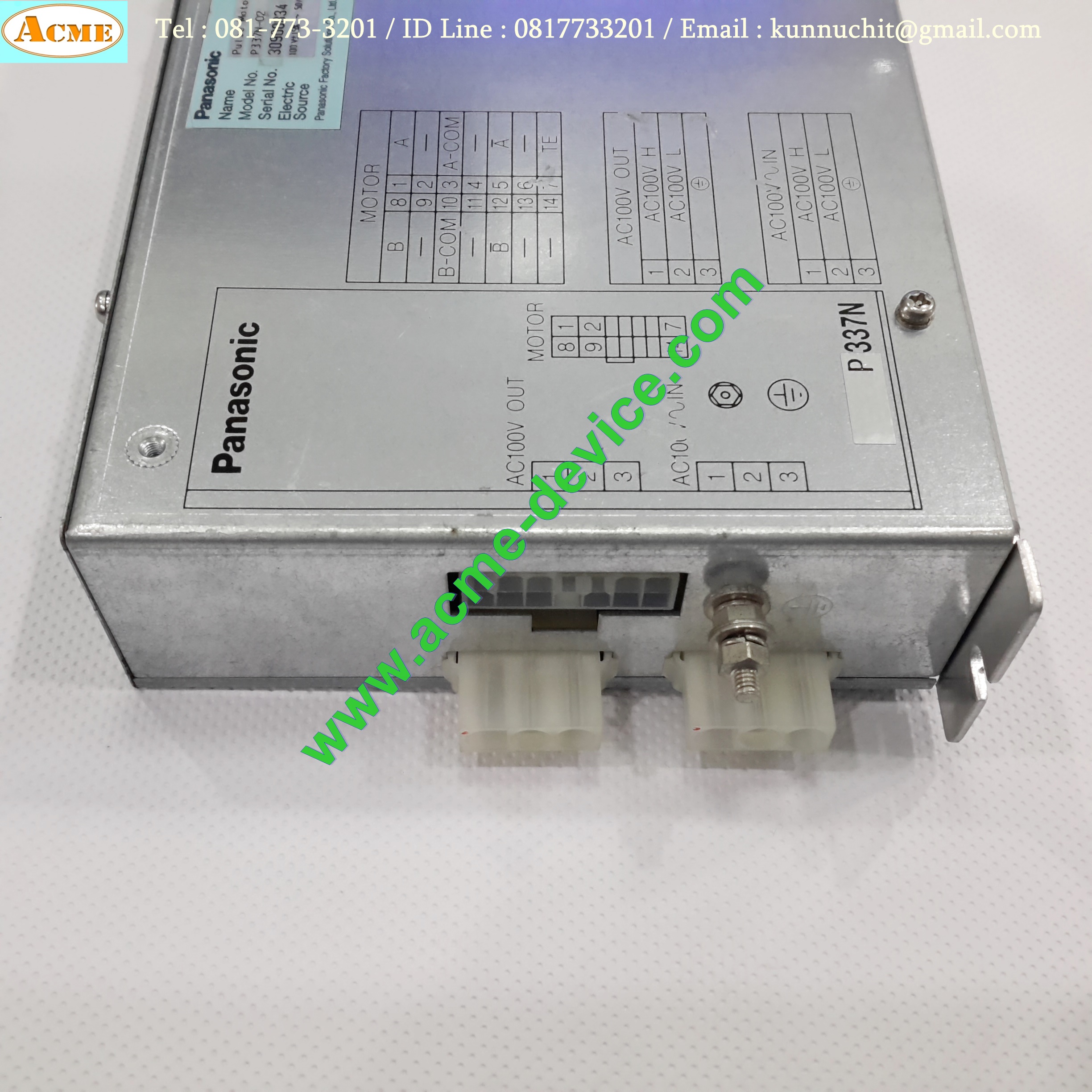 Stepping Driver Spare Part SMT, Pulse Motor Driver Panasonic รุ่น P337N-02, 100V, 0.2kva