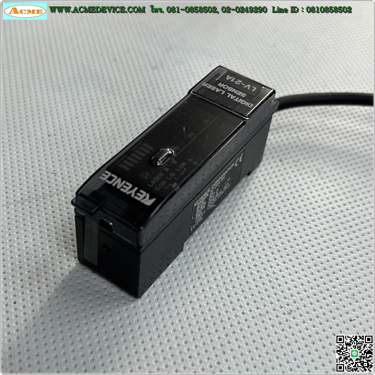 Laser Keyence รุ่น LV-21A + LV-H37, NPN ละเอียด 50 micron