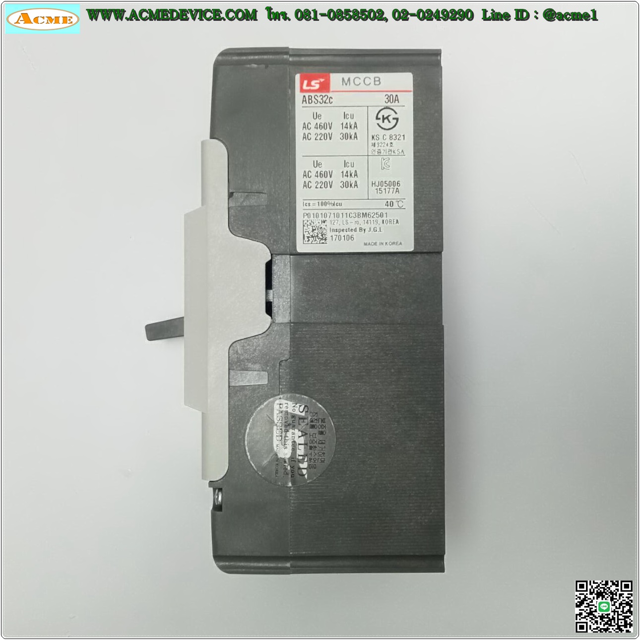 Breaker 2P LS รุ่น ABS32C, 30A