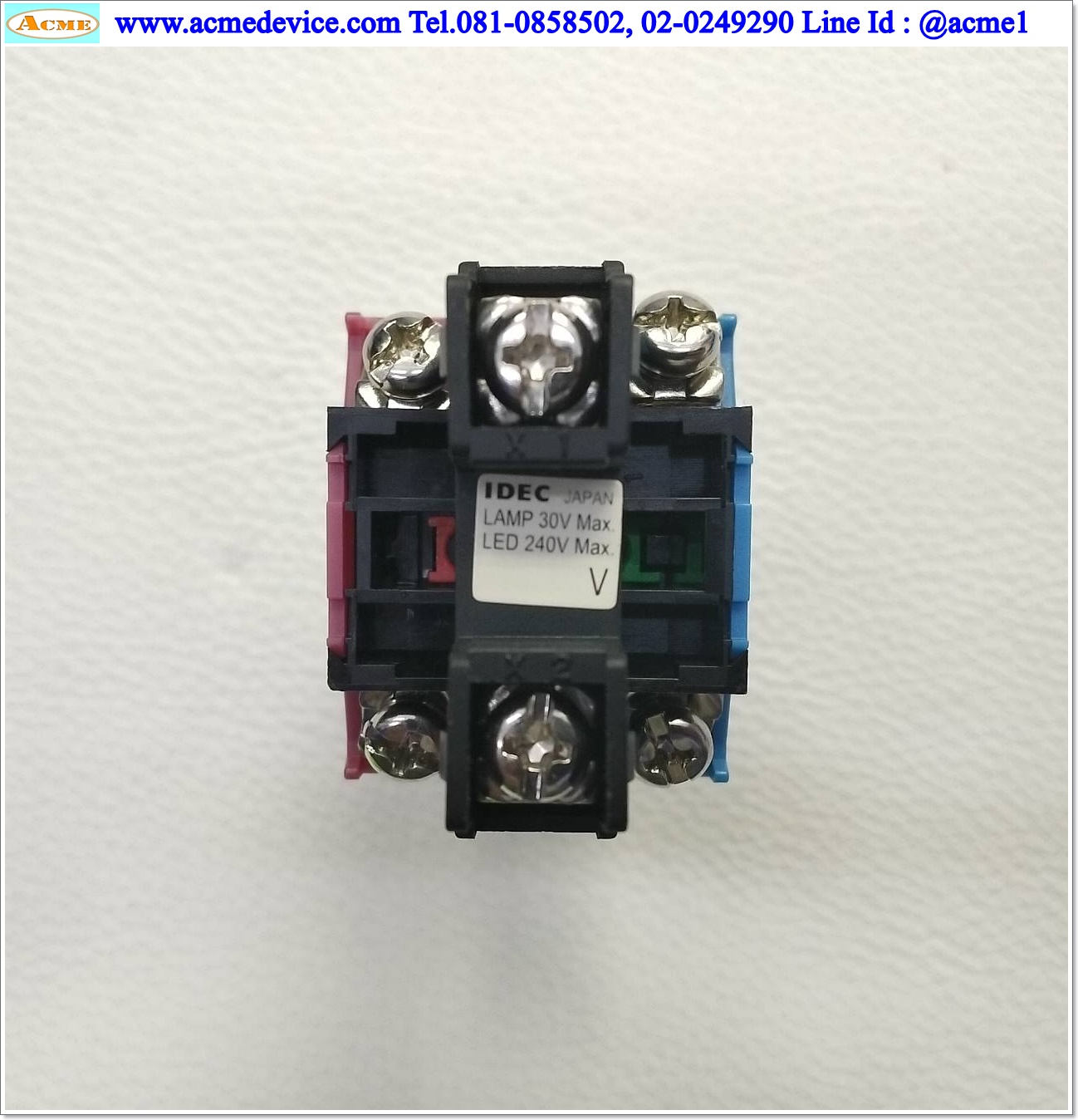 Pushbutton Switch Idec รุ่น ALW series, 1 NO 1 NC, ขนาด 22 mm (ฺฺGreen)
