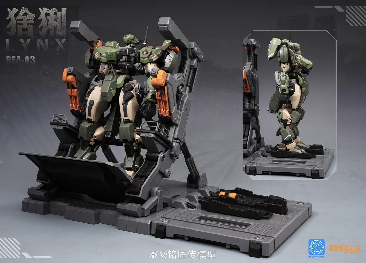 พรีออเดอร์ 1/100 LYNX แถมฟรี โรงซ่อม+Engineerx8+Pilotx1 สูง 21.5 cm.สินค้ามา ธ.ค.68 ค่าย Sunday Hobby Studio Made in China