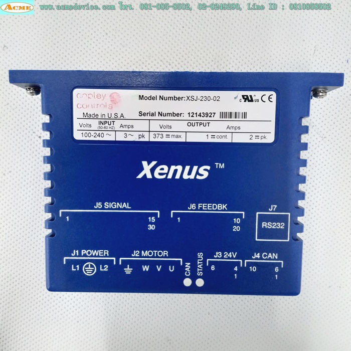 Servo Copley Controls รุ่น XSJ-230-02, 100-240V, 2A