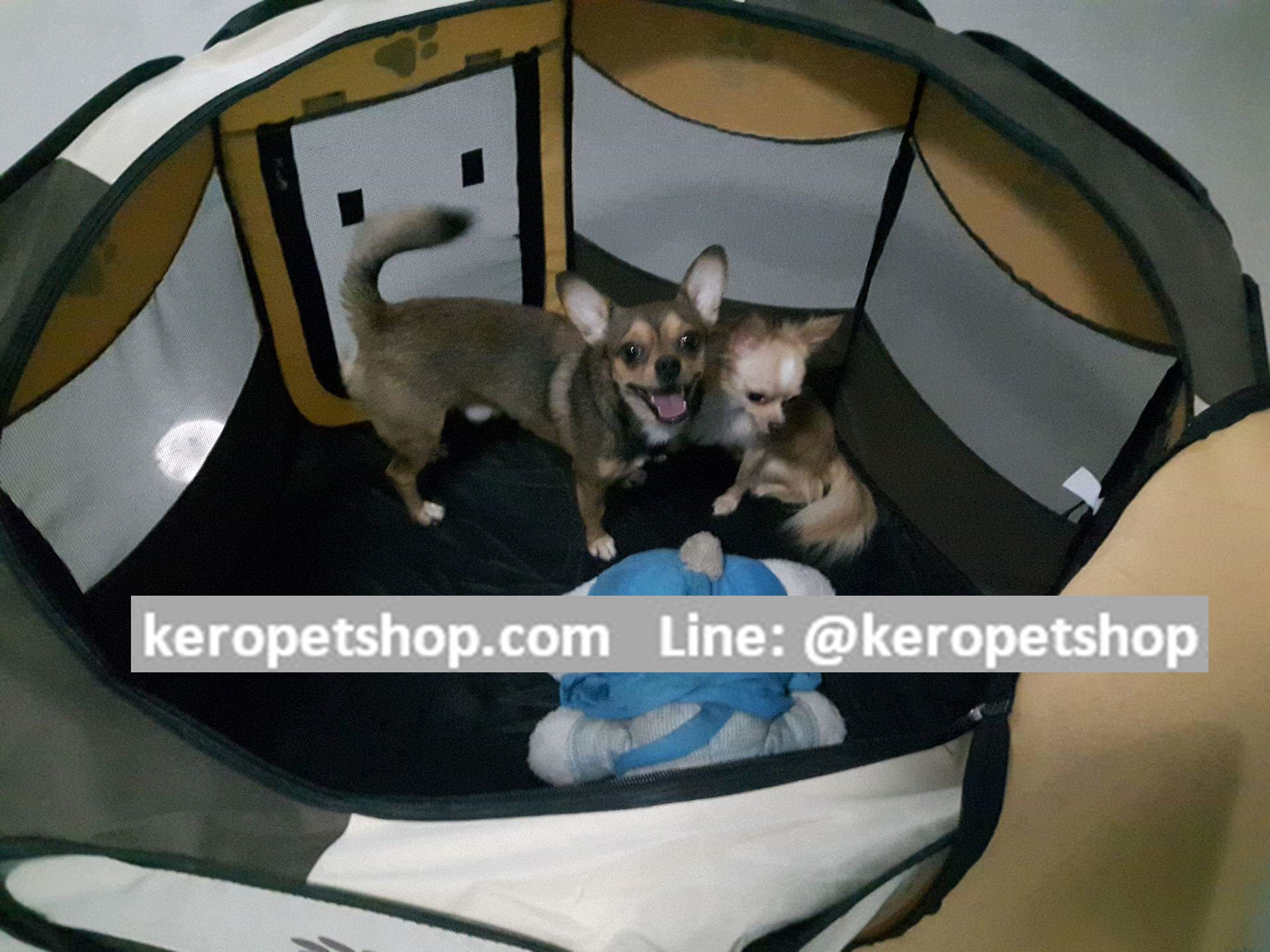 กรงสุนัข คอกสุนัข สัตว์เลี้ยง พับได้ ขนาดใหญ่ สีแดง 90x60 cm (กว้าง*สูง)