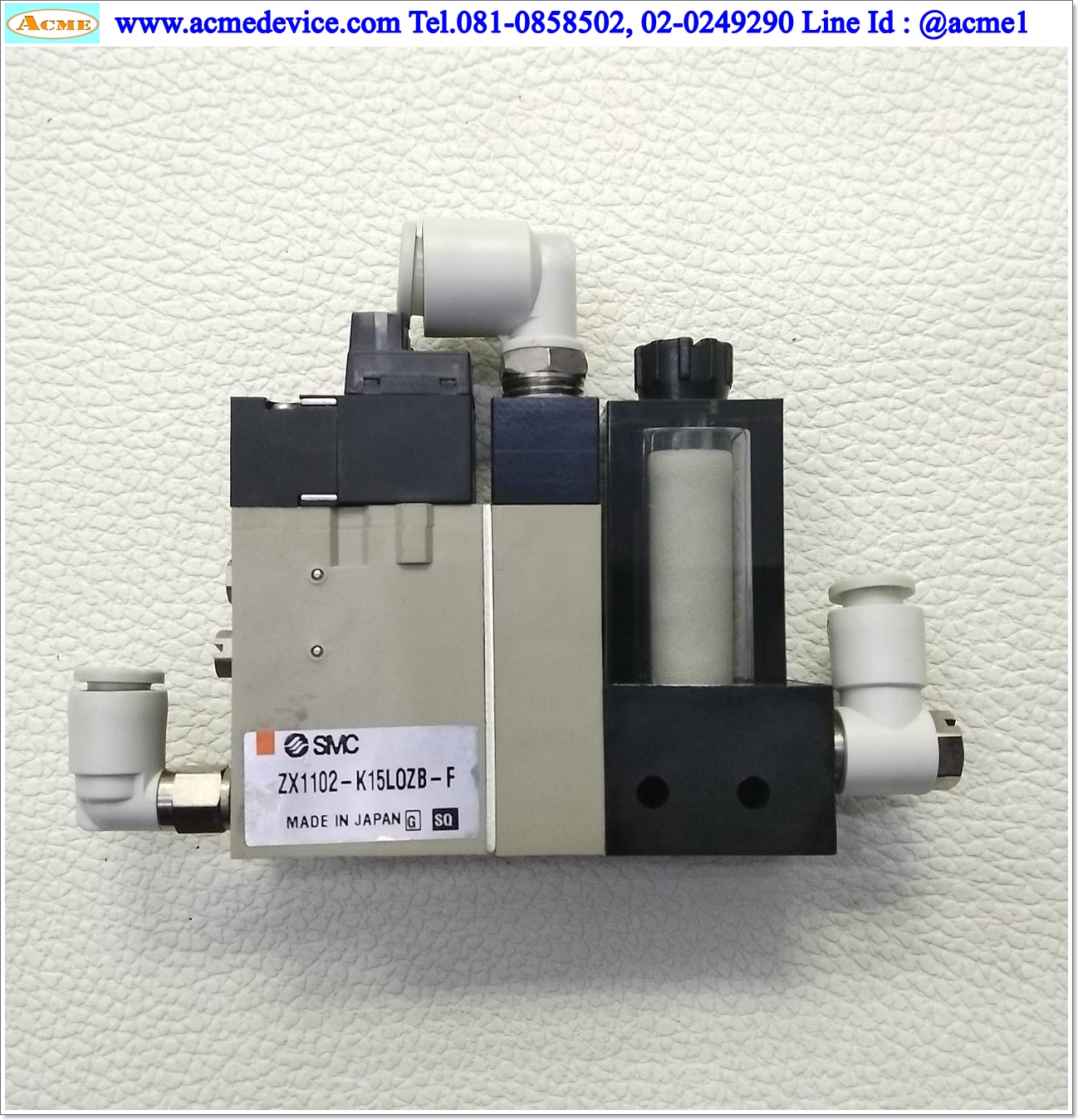 Vacuum Ejector SMC รุ่น ZX1102-K15L0ZB-F + VJ114-5LOZB, 24V