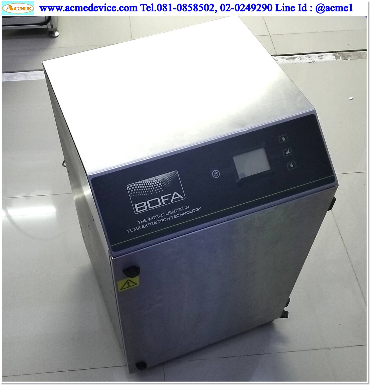 fume extractor BOFA รุ่น AD Oracle IQ, Airflow 223cfm/96mbar, 100-230V (เครื่องดูดและกรองควัน)