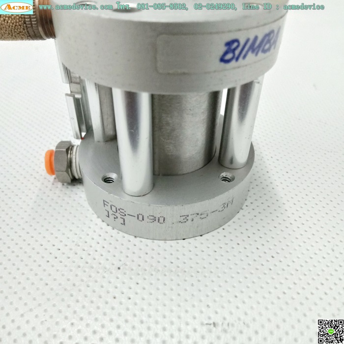 Flat Cylinder Bimba รุ่น F0S-090.375-3M, Bore 27, Stroke 10 mm.