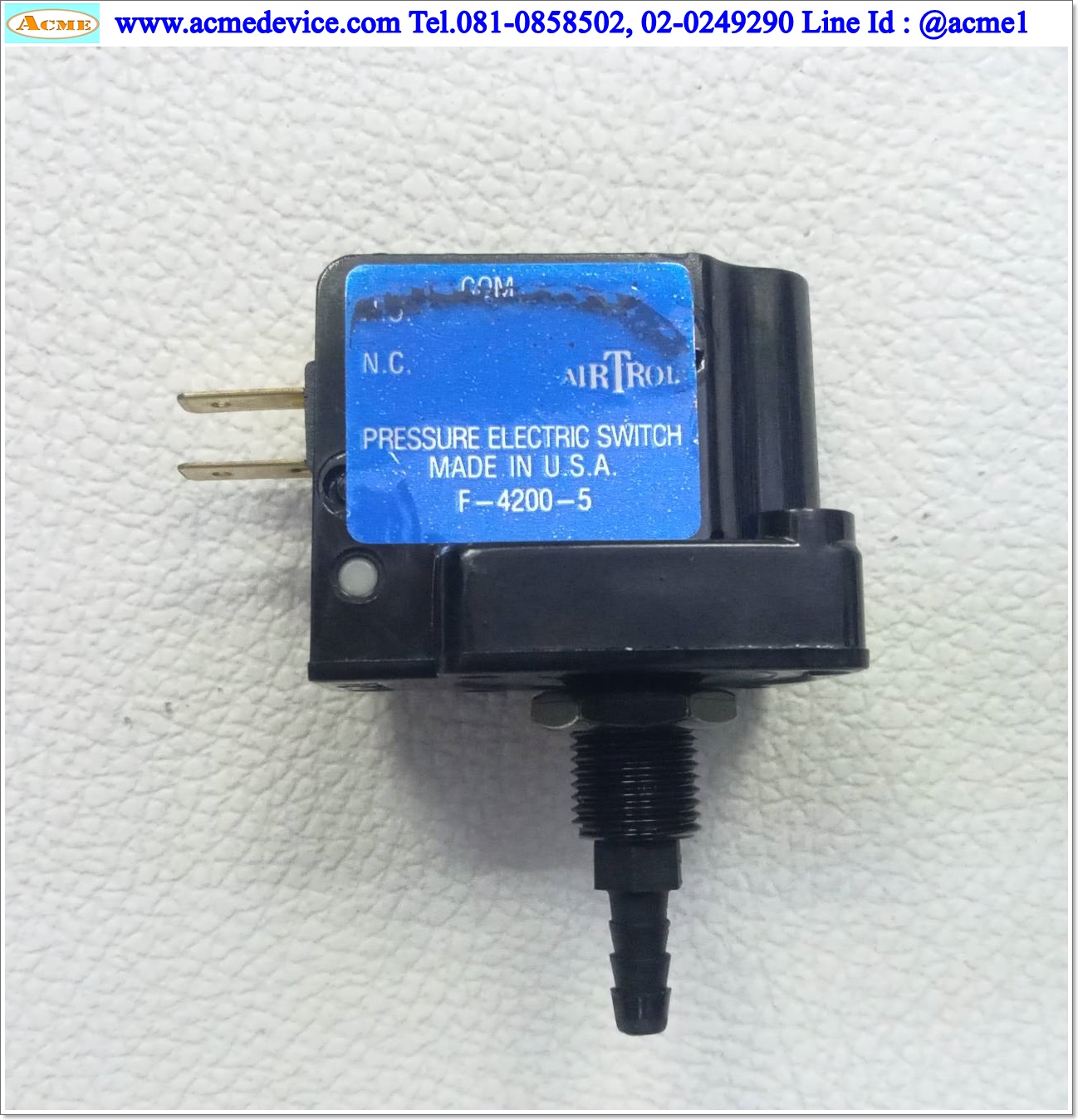 Pressure Switch Airtrol รุ่น F-4200-5, Range 0.5 to 5 PSI, Current rating 10A