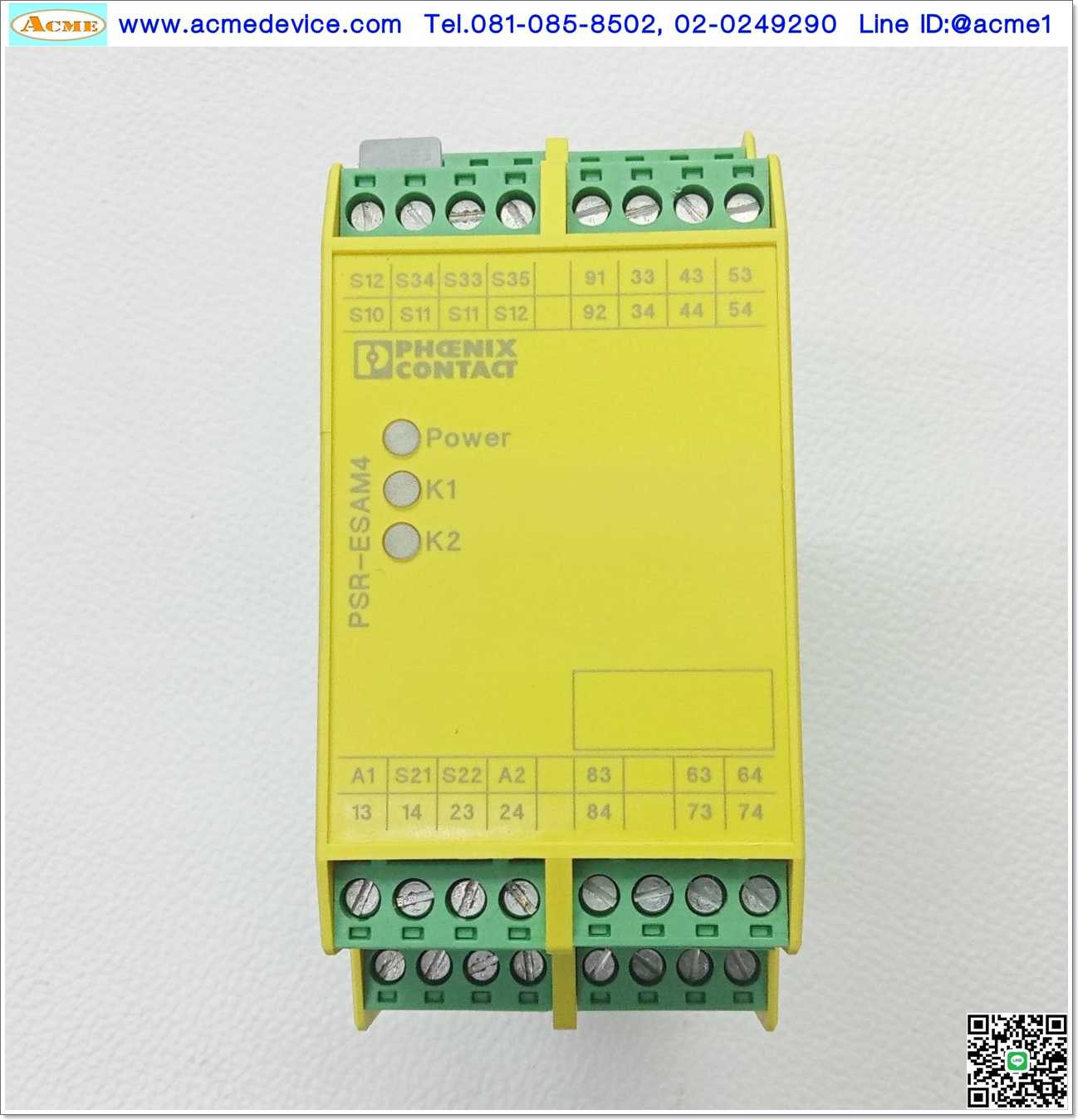 Safety Relay Phoenix Contact รุ่น PSR-SCP- 24UC/ESAM4/8X1/1X2