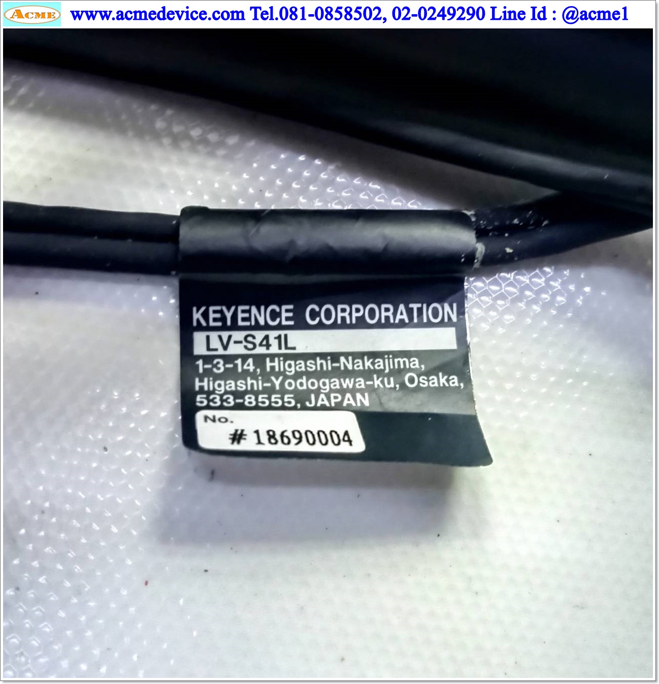 Laser Keyence รุ่น LV-N11N & LV-S41L, ระยะ 120 to 480 mm., NPN (ไม่มีฝา)