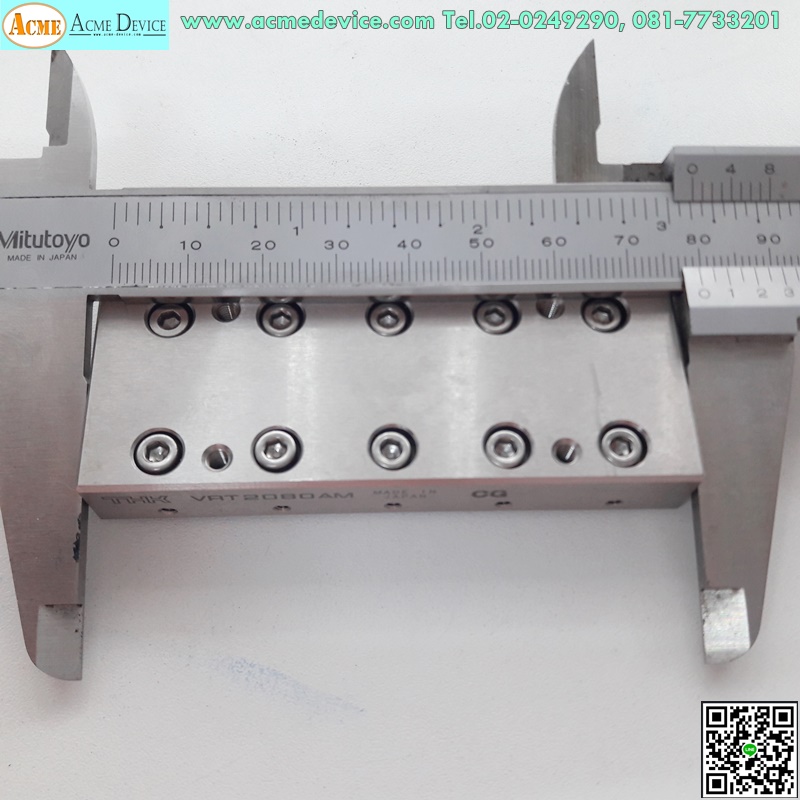 Linear Ball Slide THK รุ่น VRT2080AM, ขนาด 30 mm x 80 mm, Stroke 50 mm