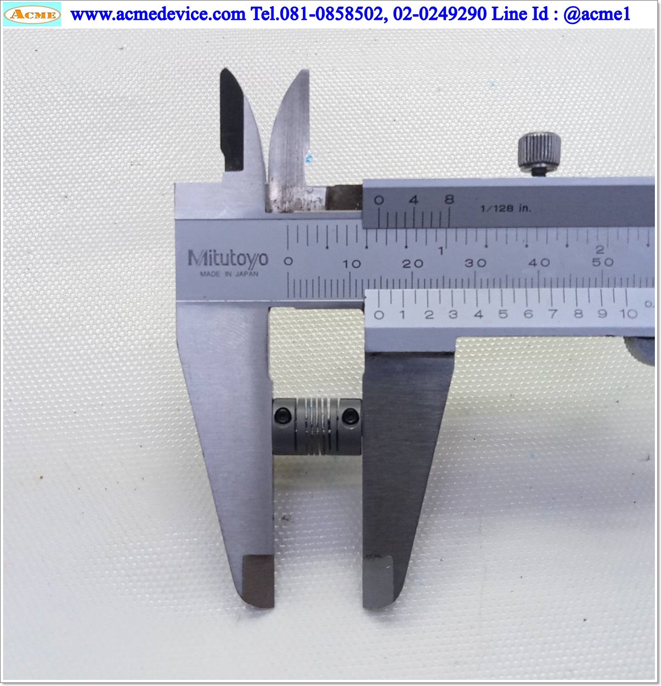 Coupling ขนาด ID 3/3mm, OD 9.5mm, L 15mm