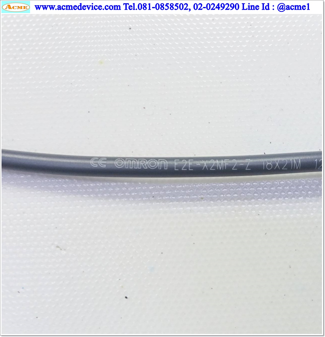 Proximity Omron รุ่น E2E-X2MF2-Z, M8, ระยะ 2mm, 3wire, PNP, NC, Unshielded, Inductive