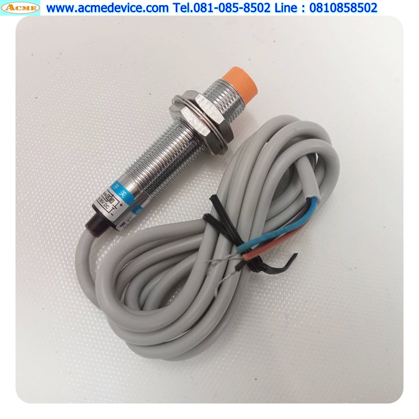 Proximity รุ่น LJ12A3-4-Z/AX, M12, ระยะ 4mm, 3wire, NPN, NC, Unshielded, Inductive