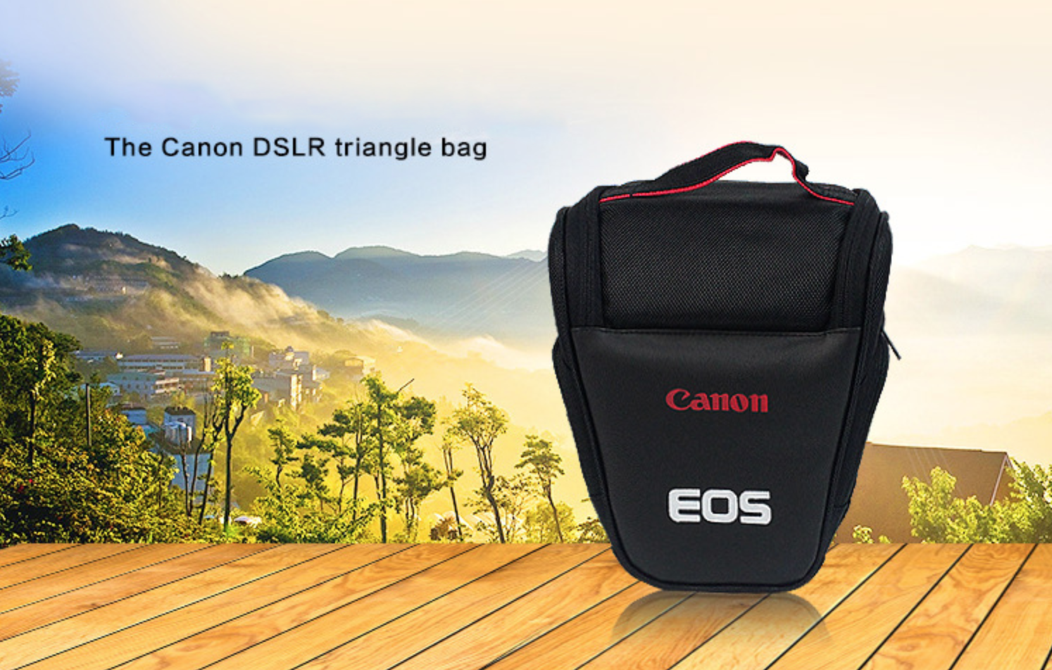 กระเป๋ากล้องทรงสามเหลี่ยมราคาถูก สำหรับกล้องDSLR Canon Nikon Sony