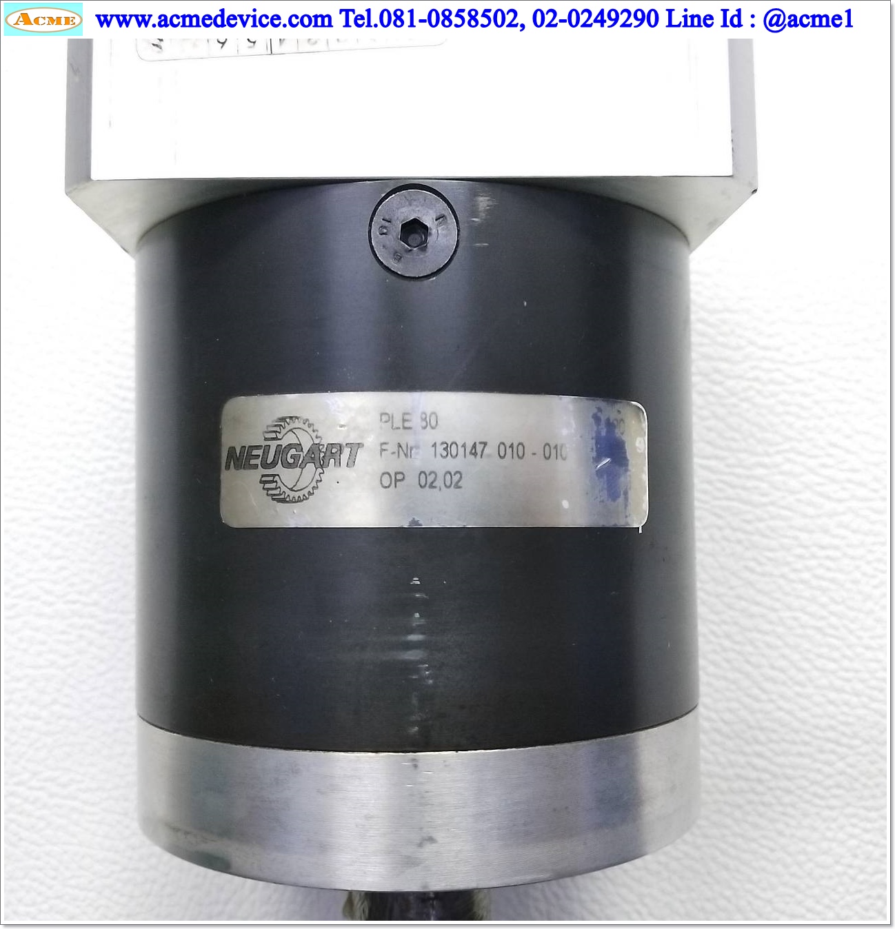 Gear Head Neugart รุ่น PLE 80, Ratio 20:1, (เพลาเข้า 19mm, ออก 19mm), for 750W