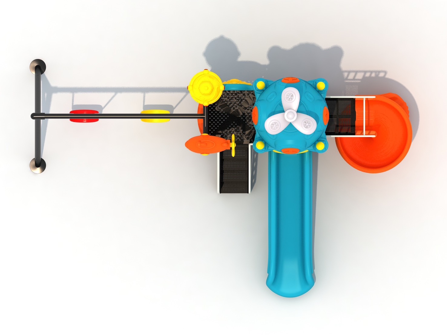 เครื่องสนามสุดสร้างสรรค์และสวยงาม ชุด เรือดำน้ำพร้อมชิงช้า