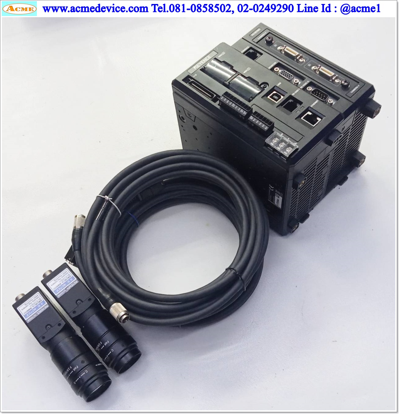 Keyence Multi-Camera Imaging Controller รุ่น XG-8700 & XG-H500M, Lens CA-LH50, F2.8/50mm., CA-CH5