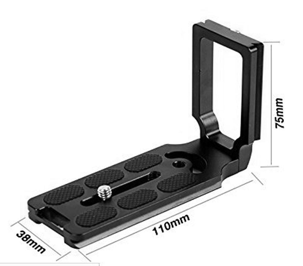 เคสกล้องอลูมิเนียม MPU105 Quick Release L Plate Bracket for Canon 70D 60Da 5Ds 6D 7D 5D Mark II/III