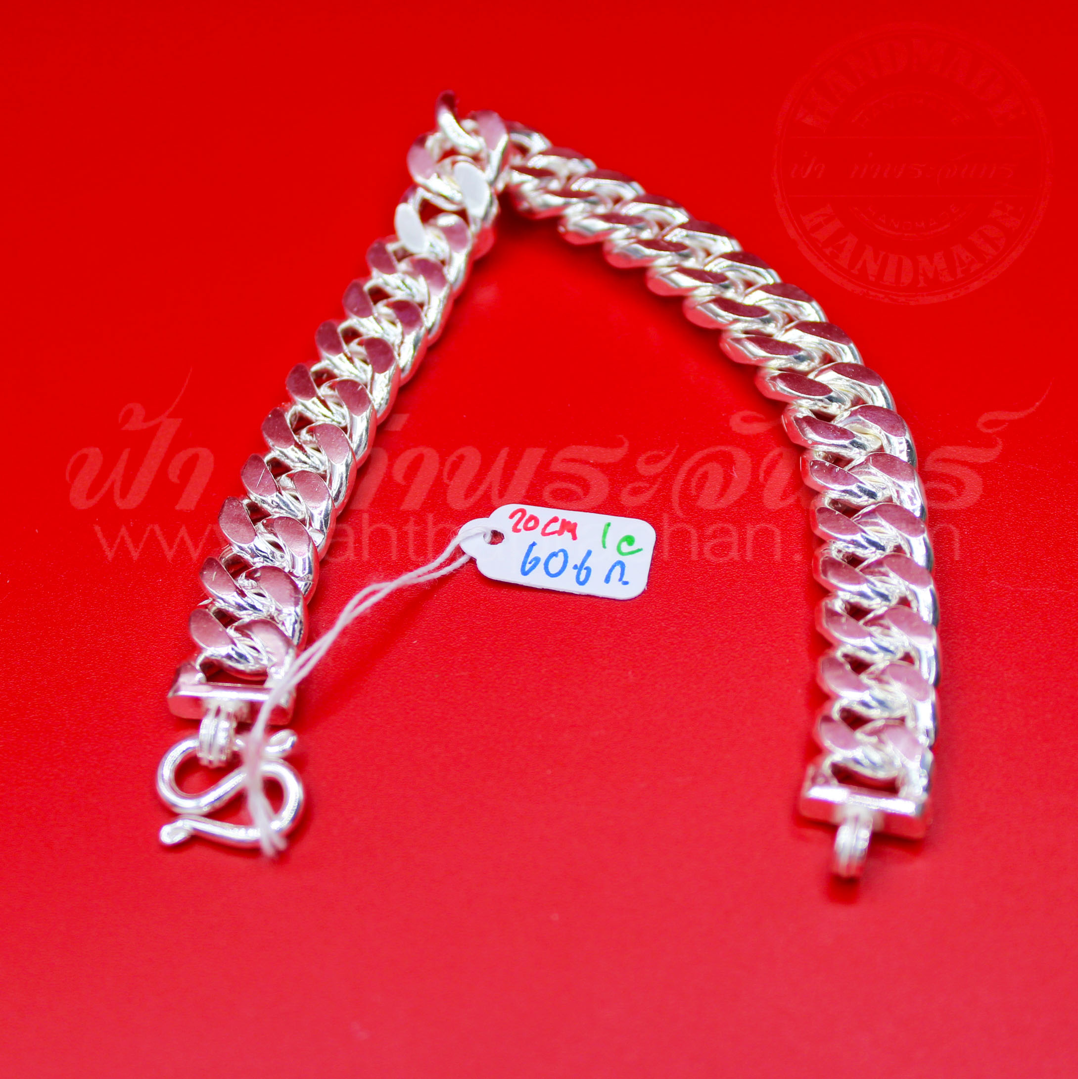 กำไลข้อมือเงินแท้ 92.5% ลายเลส