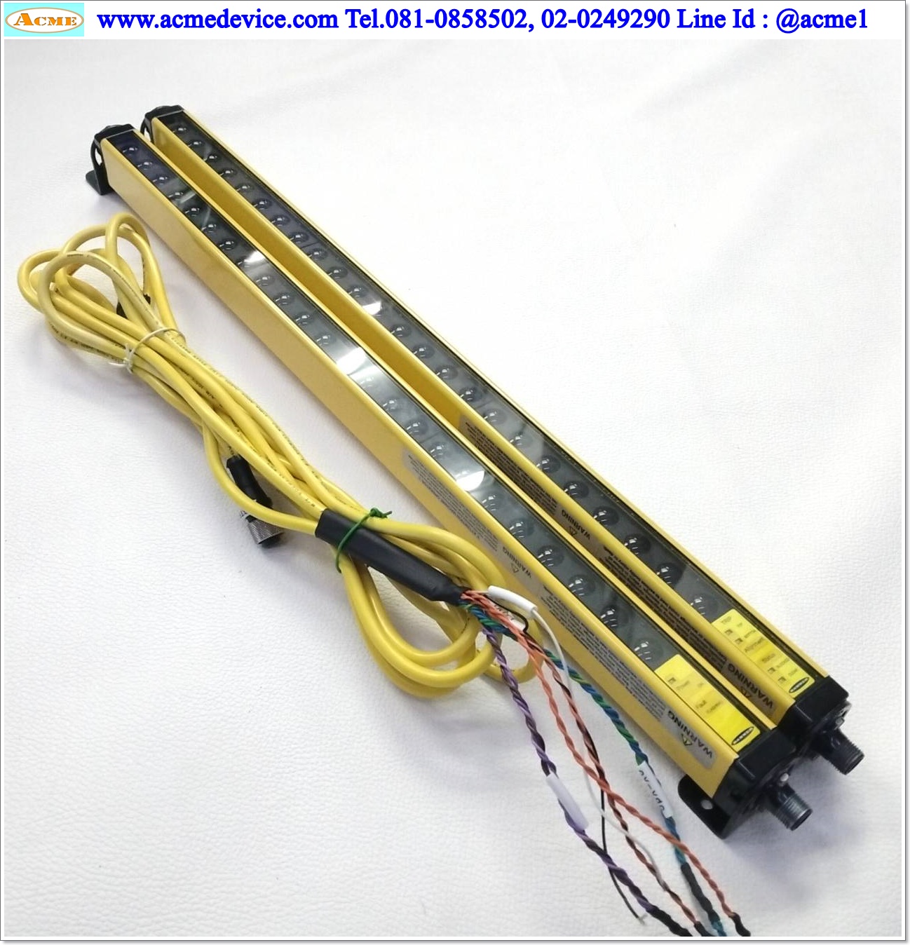 Area Sensor Banner รุ่น LS2TR30-450Q8 EZ8 + LS2E30-450Q8 EZ8, ยาว 450 mm, ระยะ 0.2-15M, 24Vdc