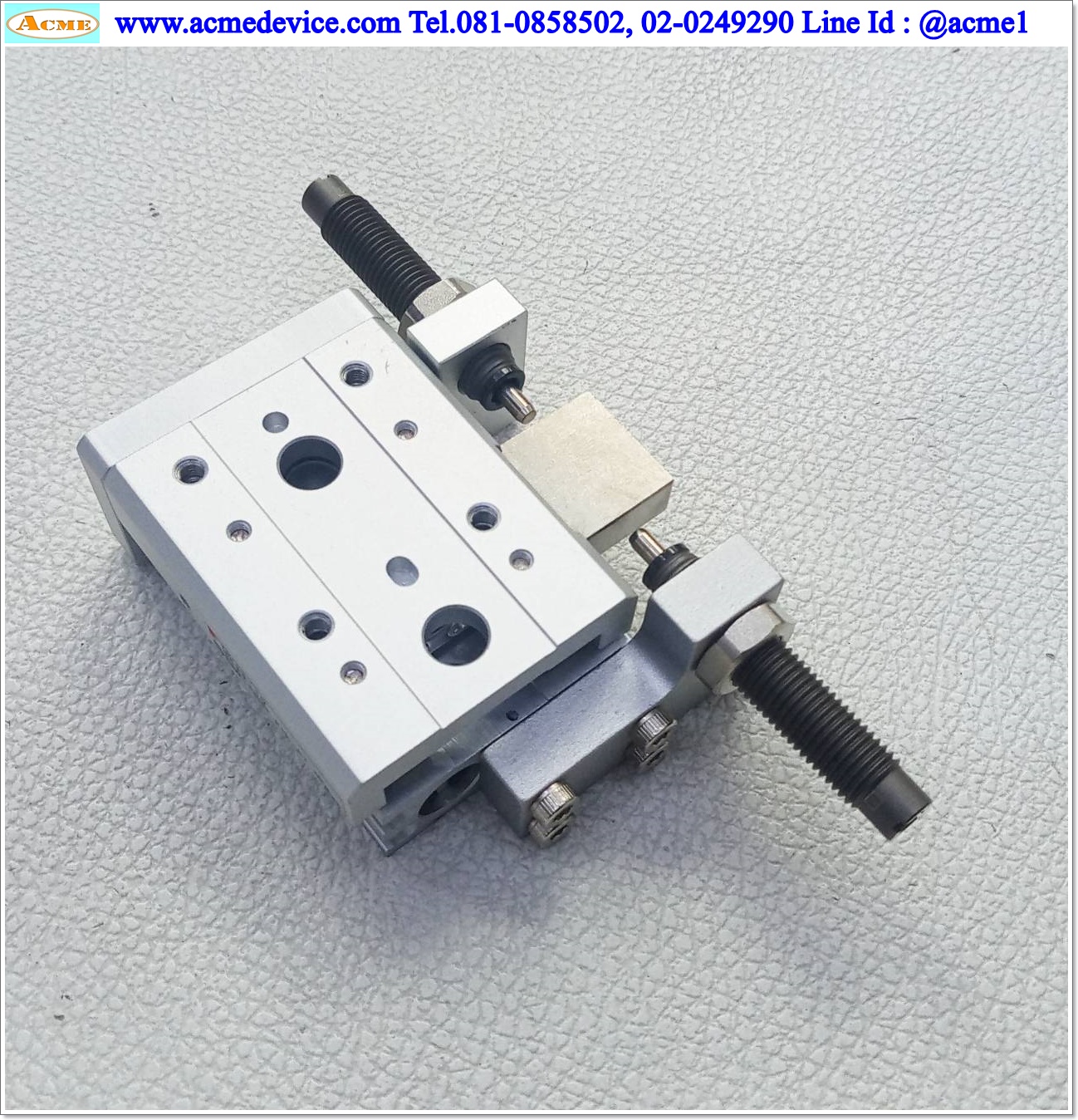 Guide Cylinder SMC รุ่น MXS8-10, Bore 8 mm., Stroke 10 mm.