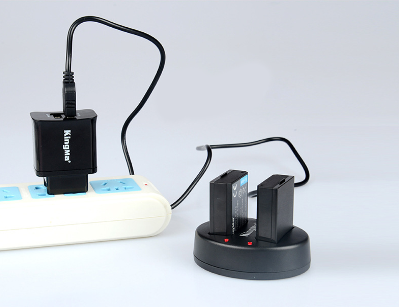 แท่นชาร์จแบต2ก้อน ยี่ห้อkingma สำหรับแบตเตอรี่ Canon LP-E10