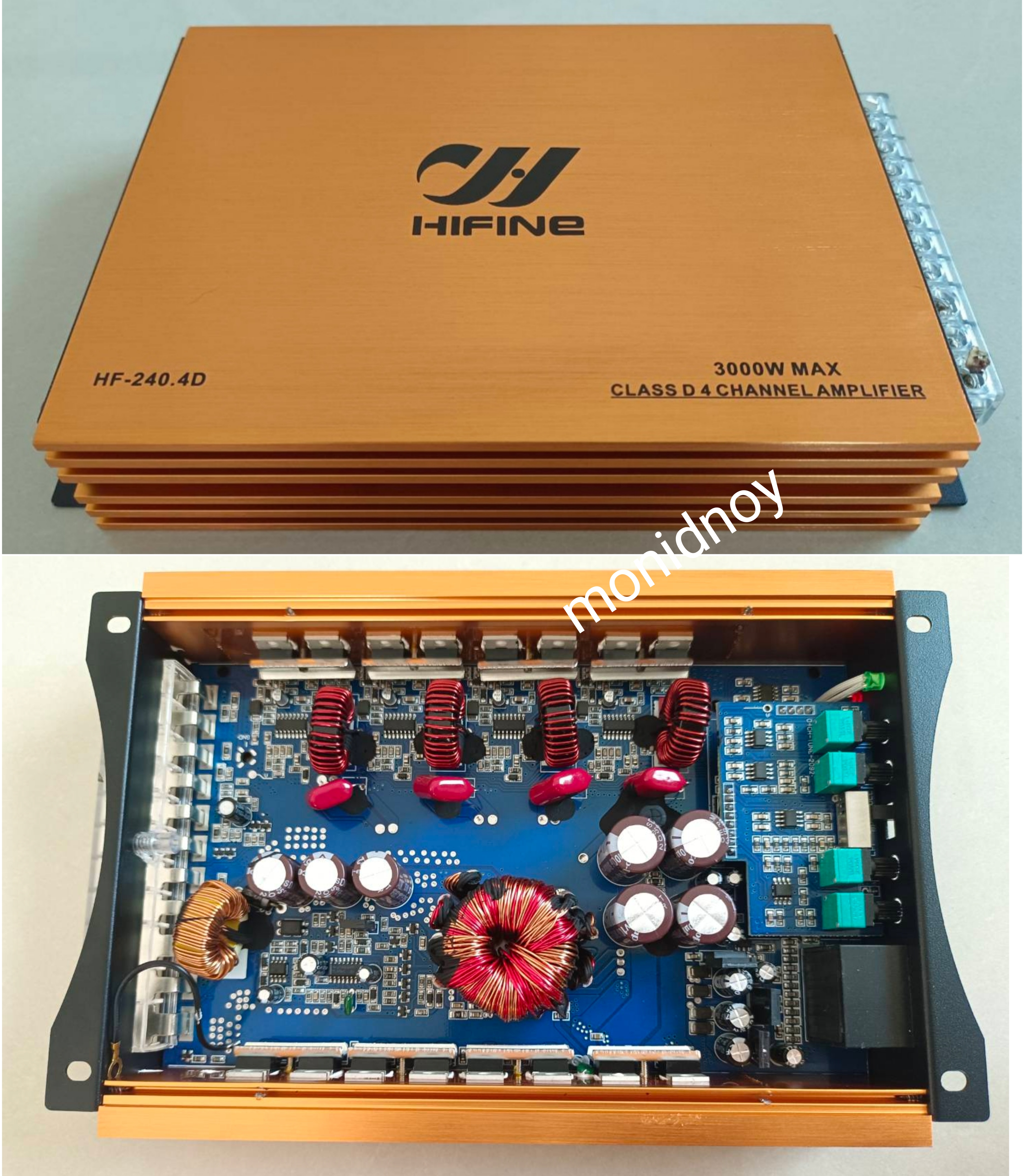 HIFINE รุ่น HF-240.4D Class D4CH ระบบมอตเฟต ภาคไฟและภาคขยาย