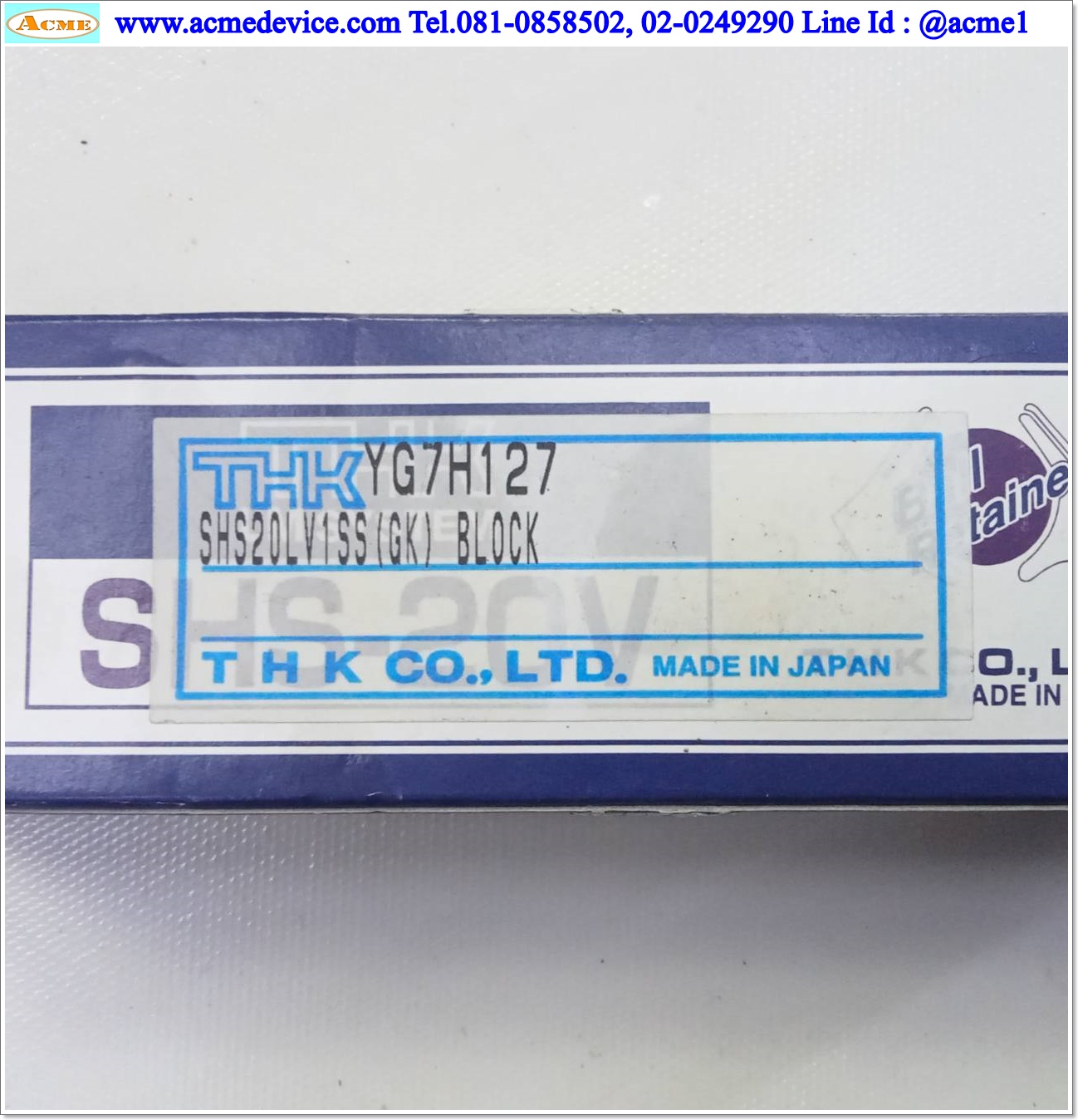 Linear Block THK รุ่นSHS20LV1SS(GK), ร่อง 20 mm, ขนาด 44 mm.x 79 mm.x 25 mm.
