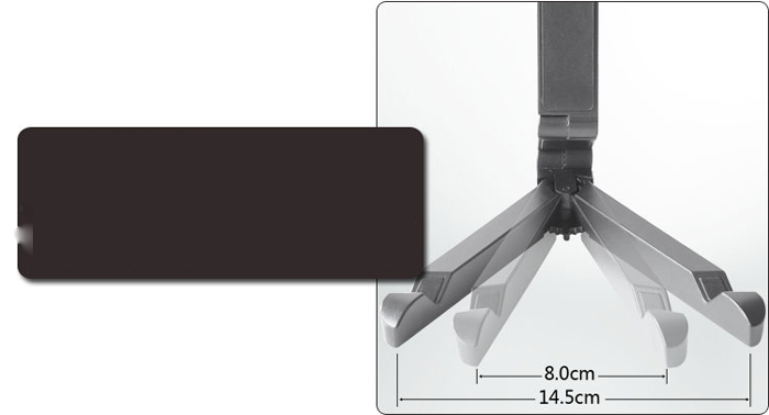ขาตั้ง Tablet/iPad รองรับสูงสุด 10.1นิ้ว สีดำ