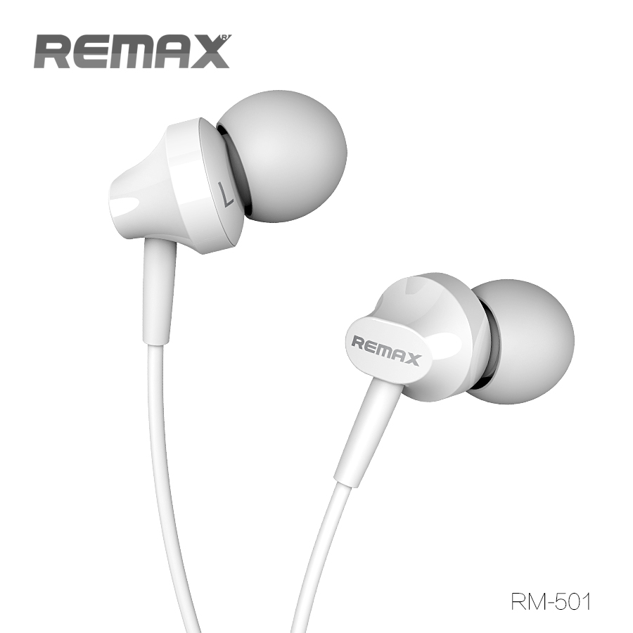 หูฟังสมอลทอล์ค REMAX แท้ 100% จุกซิลิโคน สีขาว