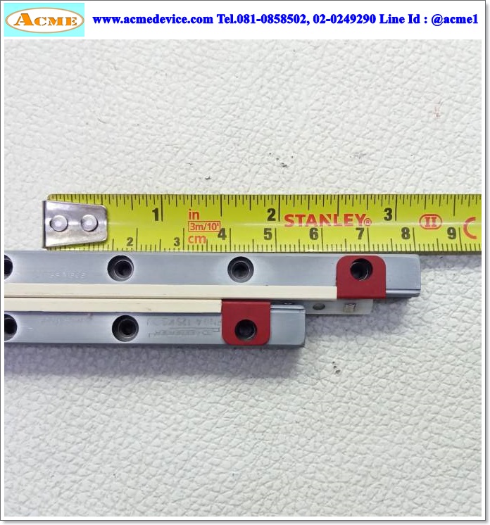 Cross Roller Guide Schneeberger รุ่น RNG 4 125 KS DU, รางสไลด์ขนาด 19 mm. x 125 mm., Stroke 80 mm.