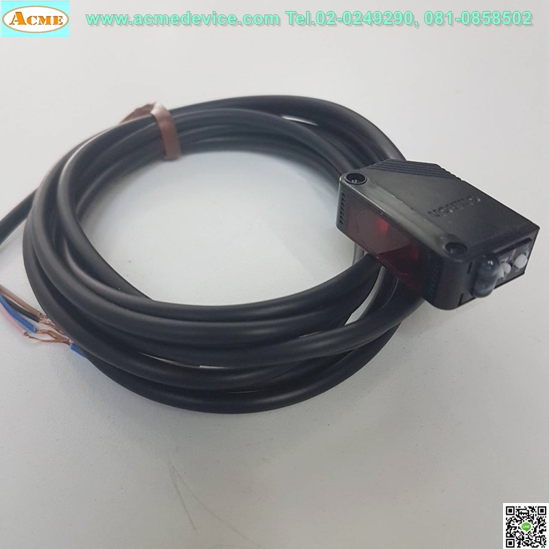 Photoelectric Omron รุ่น E3Z-LS61, ระยะ 20-200mm, NPN, Light-ON / Dark-ON, (รับส่งในตัว)
