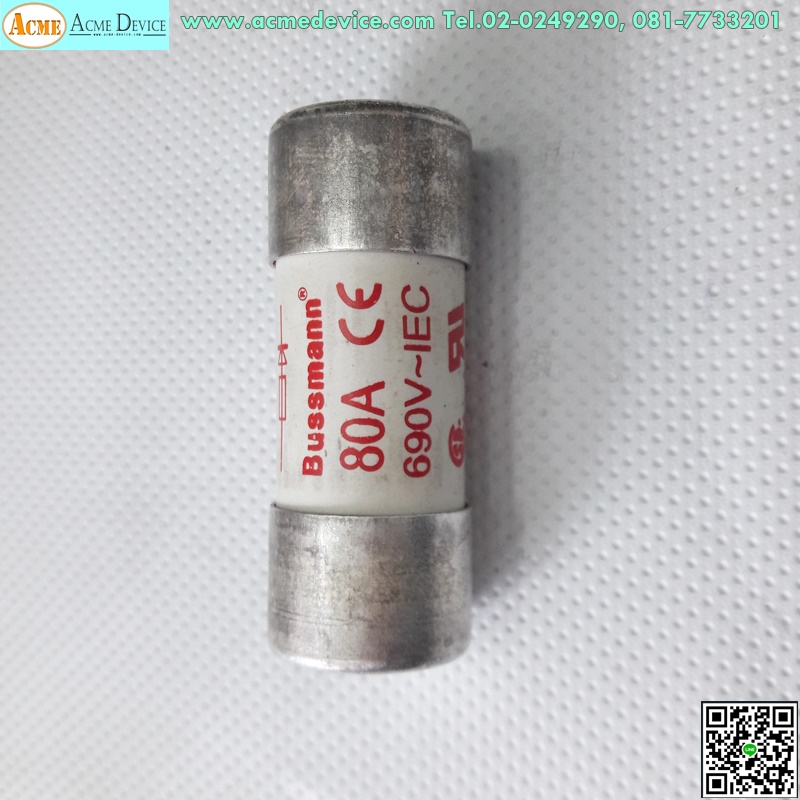 Fuse Bussmann รุ่น FWP-80A22FI, 700V, 80A, (22 mm x 58 mm)