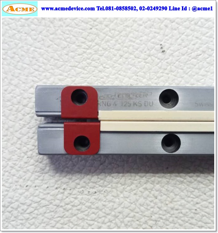 Cross Roller Guide Schneeberger รุ่น RNG 4 125 KS DU, รางสไลด์ขนาด 19 mm. x 125 mm., Stroke 80 mm.