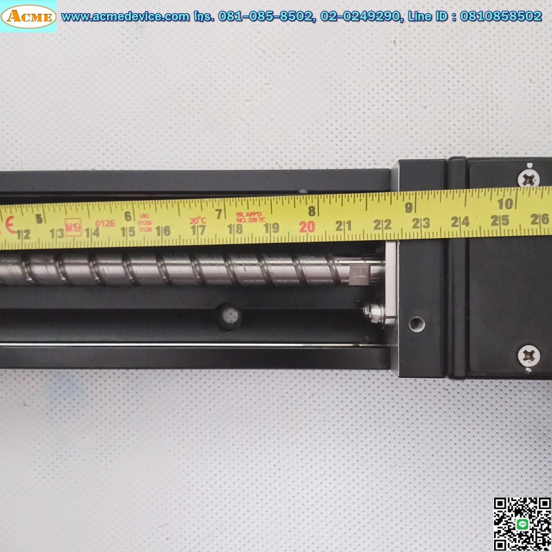 แกนสําเร็จรูป Ball Screw Misumi รุ่น LX30, ขนาด 80 mm x 480 mm, Stroke 220 mm, Pit 10