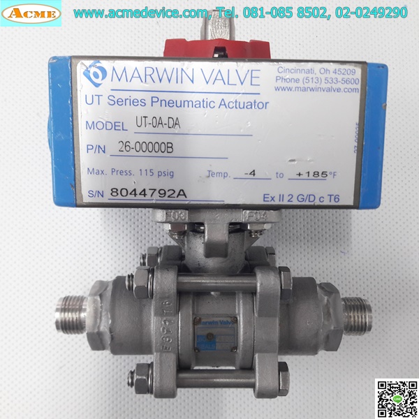 Actuator Valve Marwin รุ่น UT-0A-DA, 115 PSIG