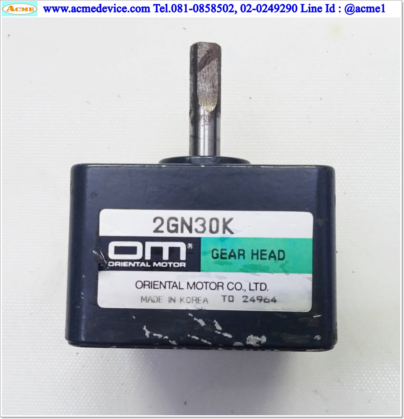 Gear Head Oriental รุ่น 2GN30K, Ratio 1:30