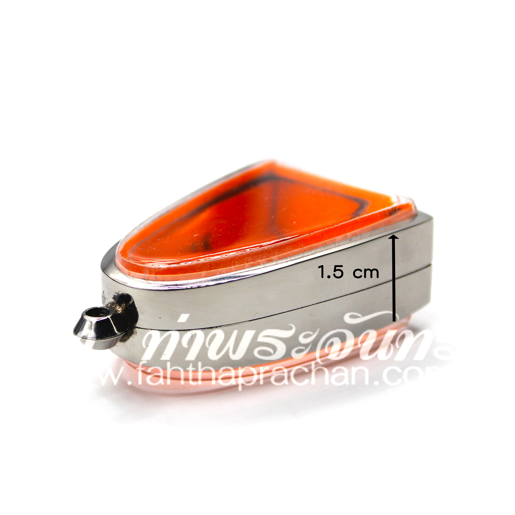 ตลับปู่โต๊ะ พิมพ์ตุ๊กตาใหญ่ สองหน้า สแตนเลสพุก