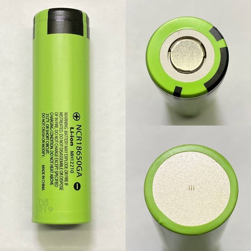 ถ่านชาร์จ แบตเตอรี่ Battery Panasonic NCR18650GA Li-ion Rechargeable เบอร์ 18650 3.7v 3500mAh (10A) หัวแบน (ของแท้ 100% Original Made in China)
